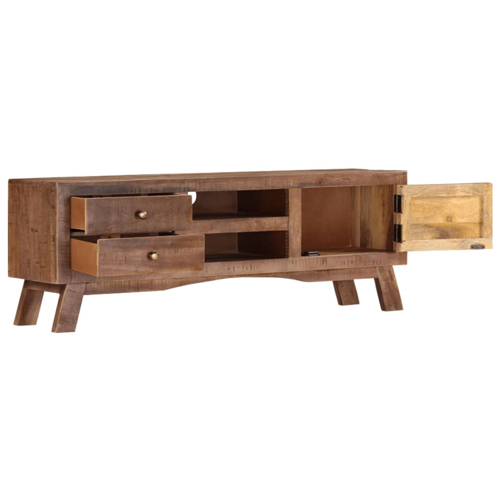 TV-Schrank 110x30x40 cm Raues Mangoholz - Pazzar.ch