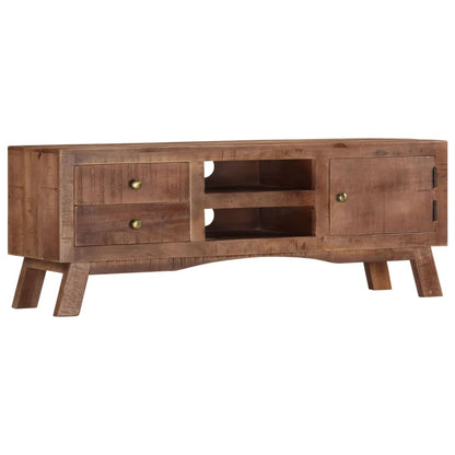 TV-Schrank 110x30x40 cm Raues Mangoholz - Pazzar.ch
