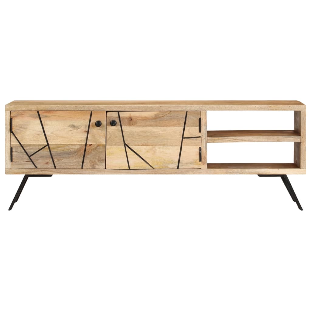TV-Schrank 110x30x40 cm Mango Massivholz - Pazzar.ch