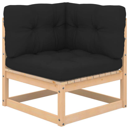 Garten-Ecksofa mit Kissen Massivholz Kiefer - Pazzar.ch