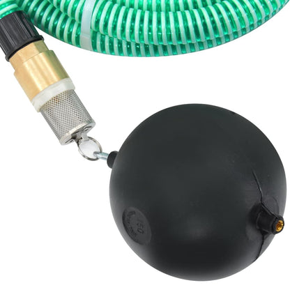Saugschlauch mit Messing-Anschlüssen Grün 1,1" 20 m PVC - Pazzar.ch