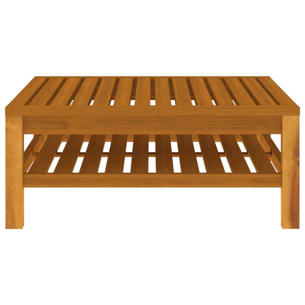 2-tlg. Garten-Sofagarnitur mit Cremeweißen Kissen Akazienholz - Pazzar.ch