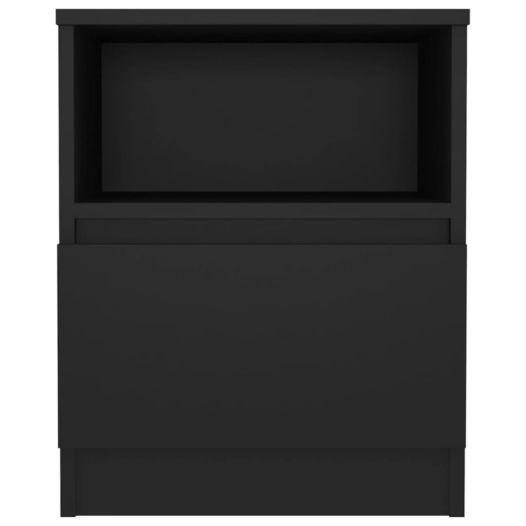 Nachttische 2 Stk. Schwarz 40x40x50 cm Holzwerkstoff - Pazzar.ch