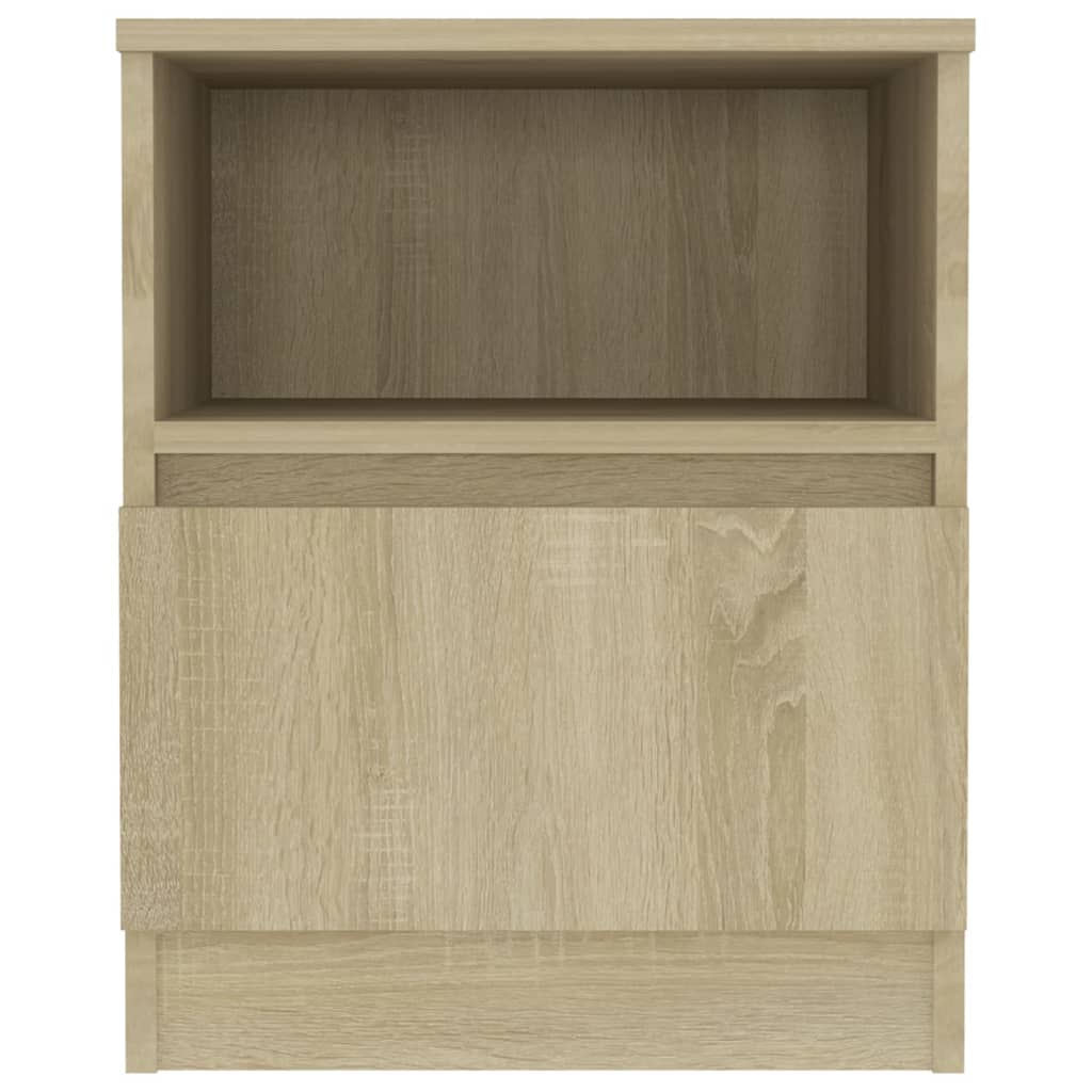 Nachttische 2 Stk. Sonoma-Eiche 40x40x50 cm Holzwerkstoff - Pazzar.ch