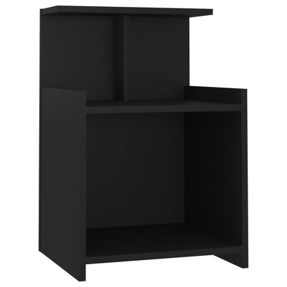 Nachttische 2 Stk. Schwarz 40x35x60 cm Holzwerkstoff - Pazzar.ch