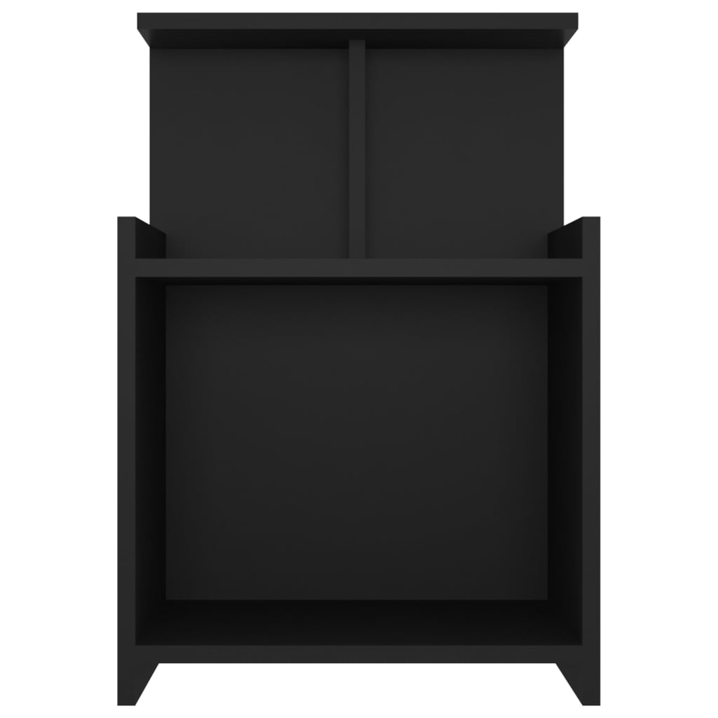 Nachttische 2 Stk. Schwarz 40x35x60 cm Holzwerkstoff - Pazzar.ch