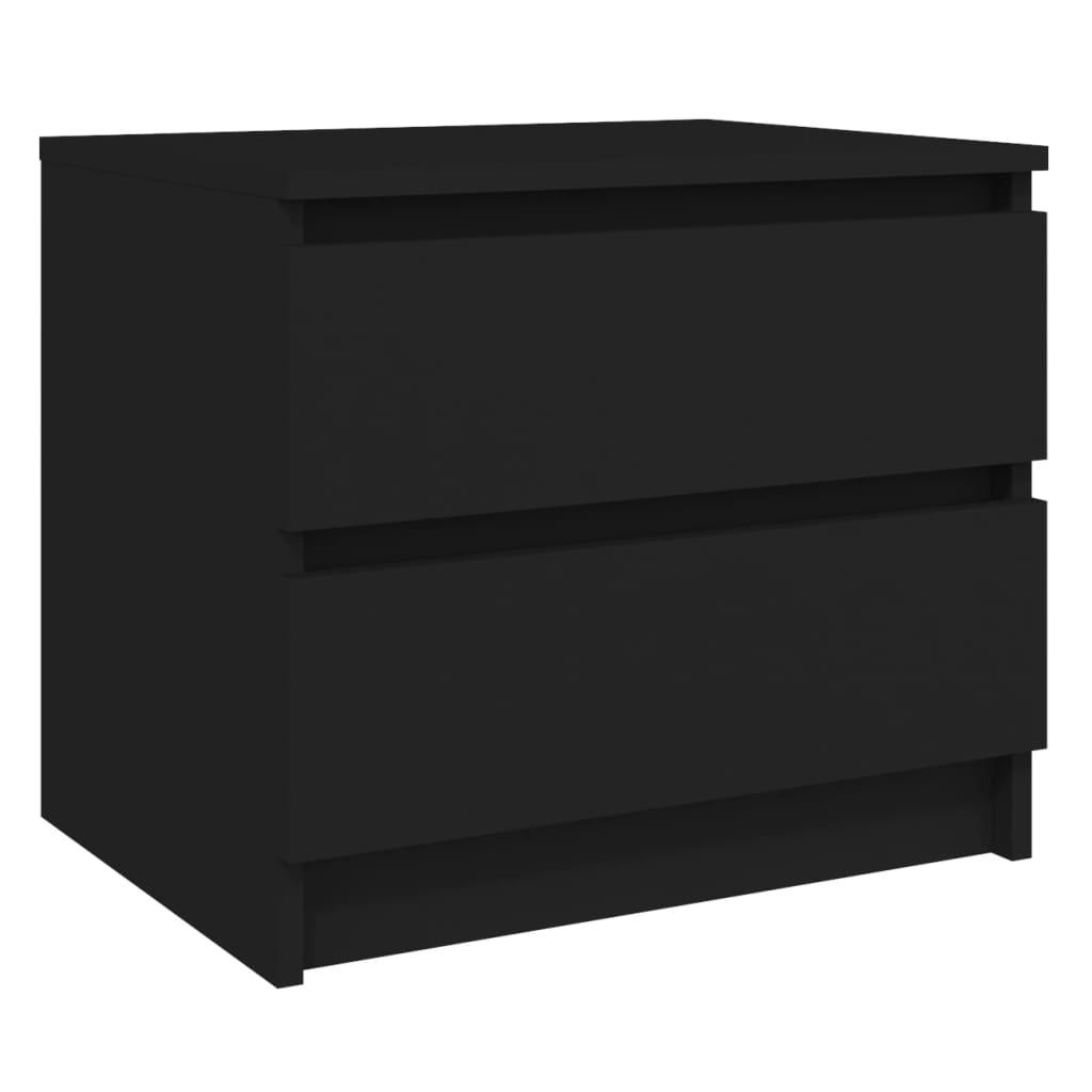 Nachttisch Schwarz 50x39x43,5 cm Holzwerkstoff - Pazzar.ch