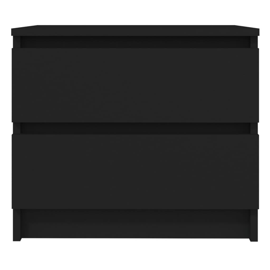 Nachttisch Schwarz 50x39x43,5 cm Holzwerkstoff - Pazzar.ch