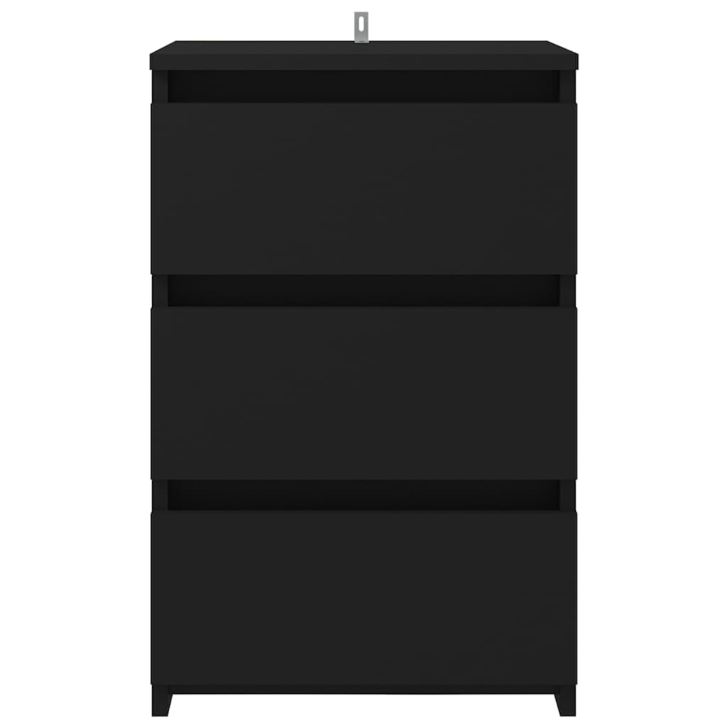 Nachttisch Schwarz 40x35x62,5 cm Holzwerkstoff - Pazzar.ch