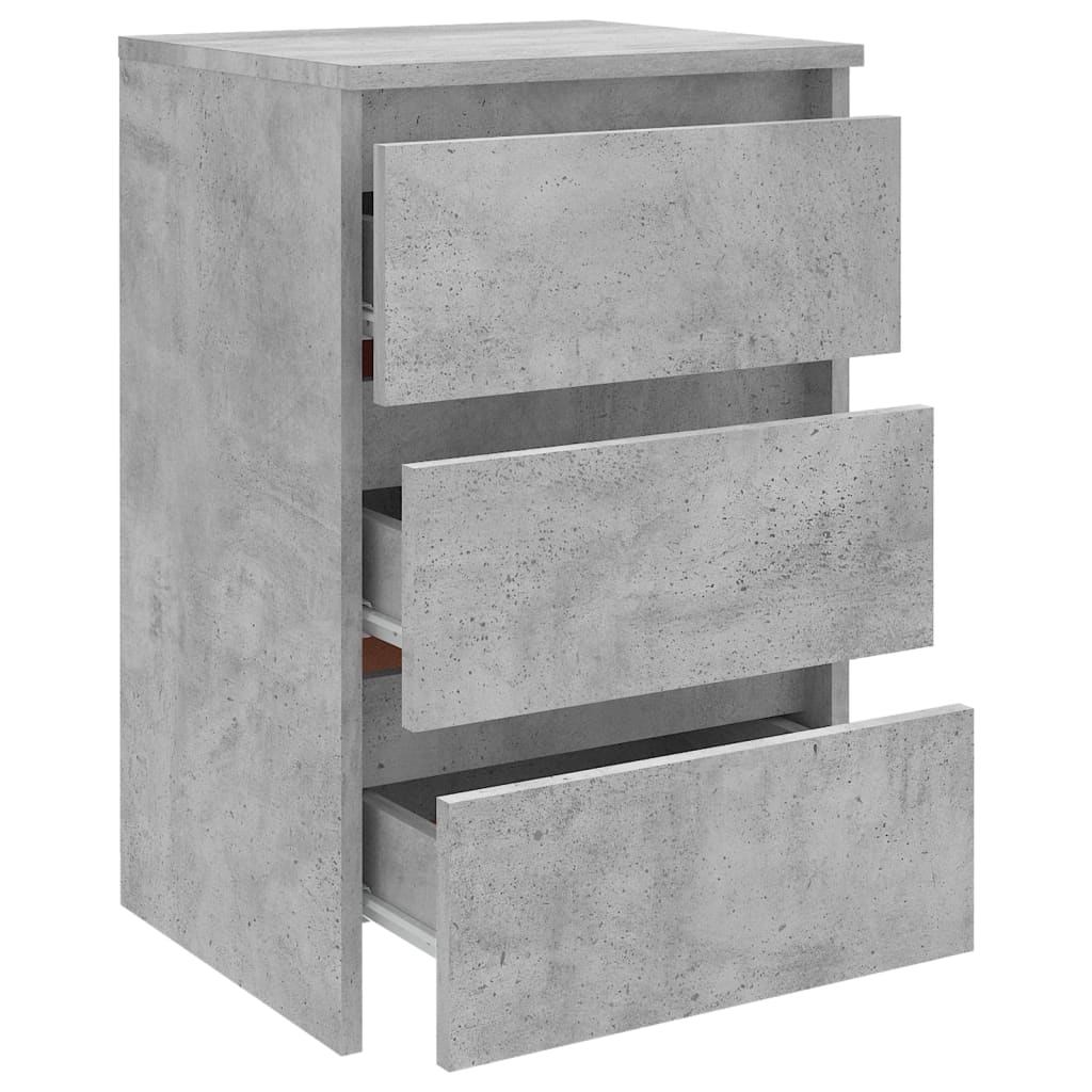 Nachttisch Betongrau 40x35x62,5 cm Holzwerkstoff - Pazzar.ch