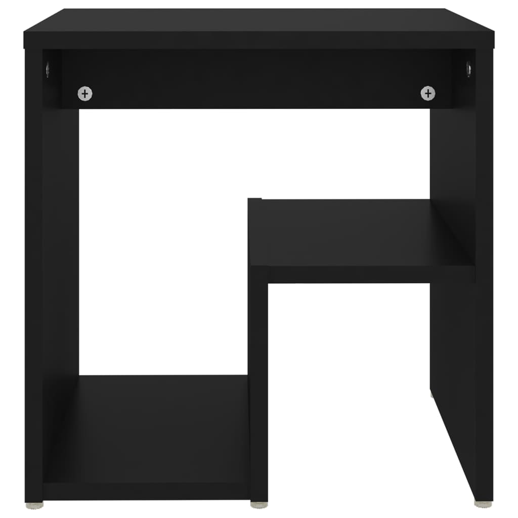 Nachttische 2 Stk. Schwarz 40x30x40 cm Holzwerkstoff - Pazzar.ch