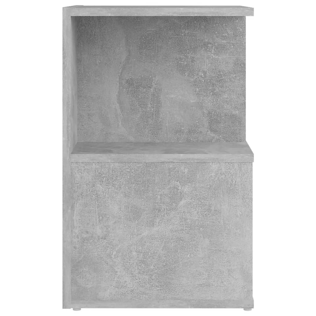 Nachttisch Betongrau 35x35x55 cm Holzwerkstoff - Pazzar.ch