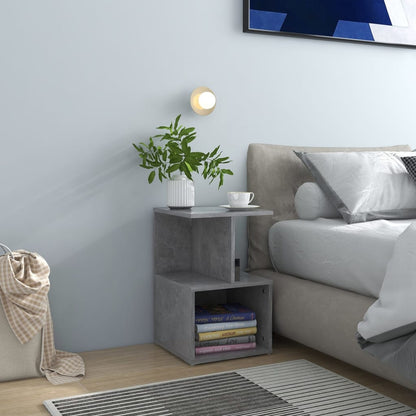 Nachttische 2 Stk. Betongrau 35x35x55 cm Holzwerkstoff - Pazzar.ch