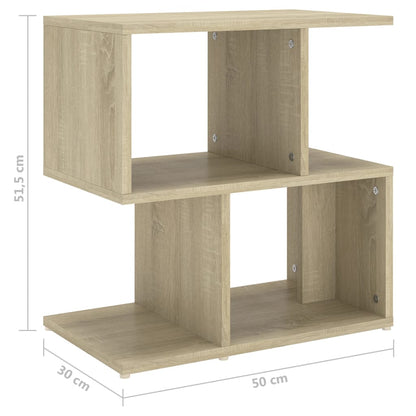 Nachttische 2 Stk. Sonoma-Eiche 50x30x51,5 cm Holzwerkstoff - Pazzar.ch