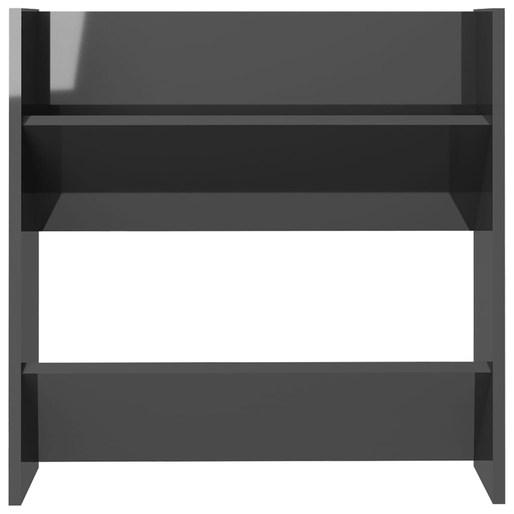Wand-Schuhschrank Hochglanz-Grau 60x18x60 cm Holzwerkstoff - Pazzar.ch