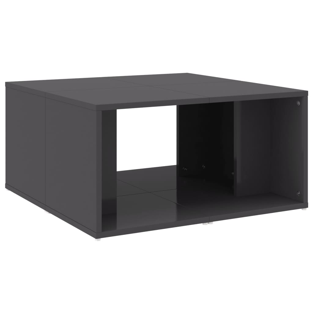 Couchtische 4 Stk. Hochglanz-Grau 33x33x33 cm Holzwerkstoff - Pazzar.ch