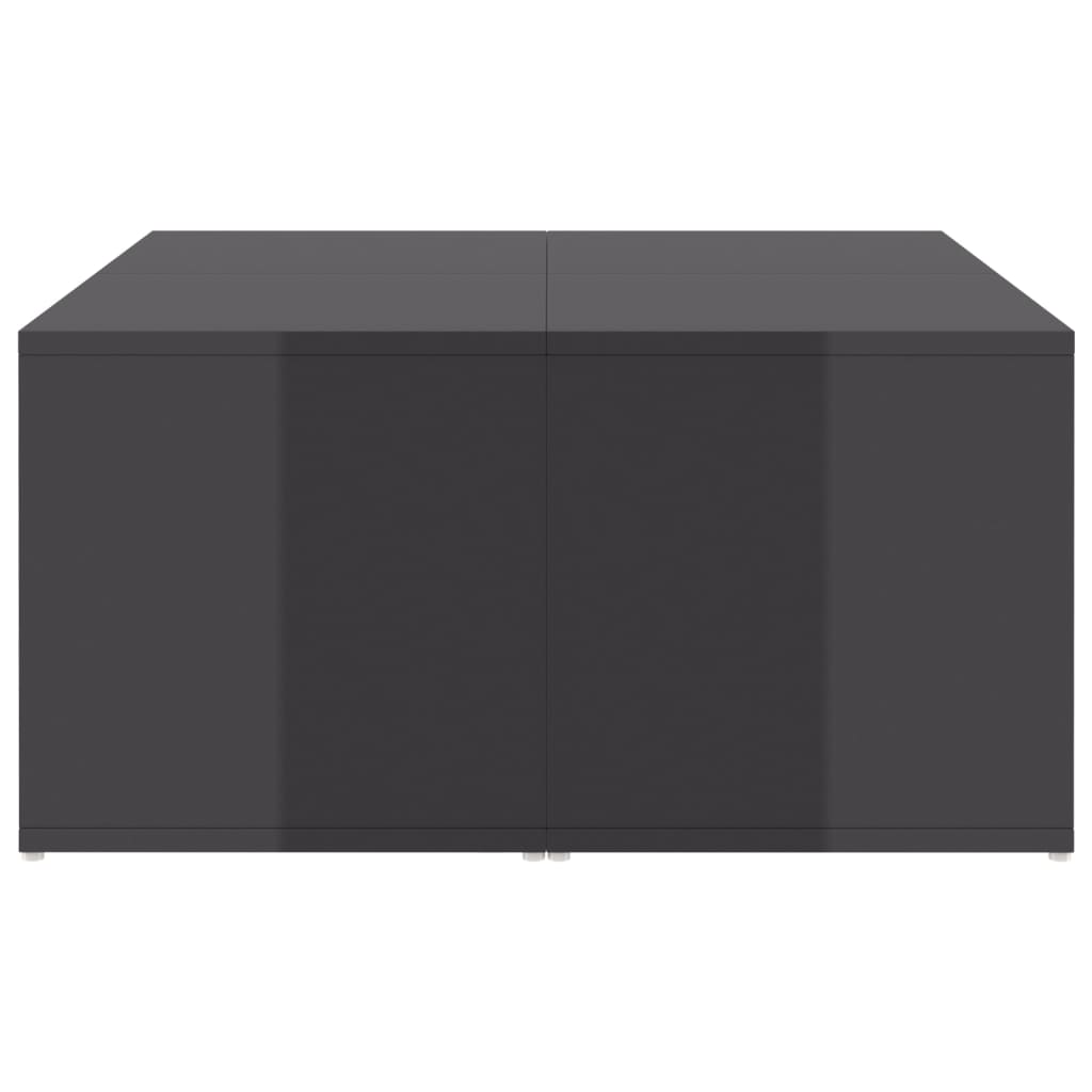 Couchtische 4 Stk. Hochglanz-Grau 33x33x33 cm Holzwerkstoff - Pazzar.ch