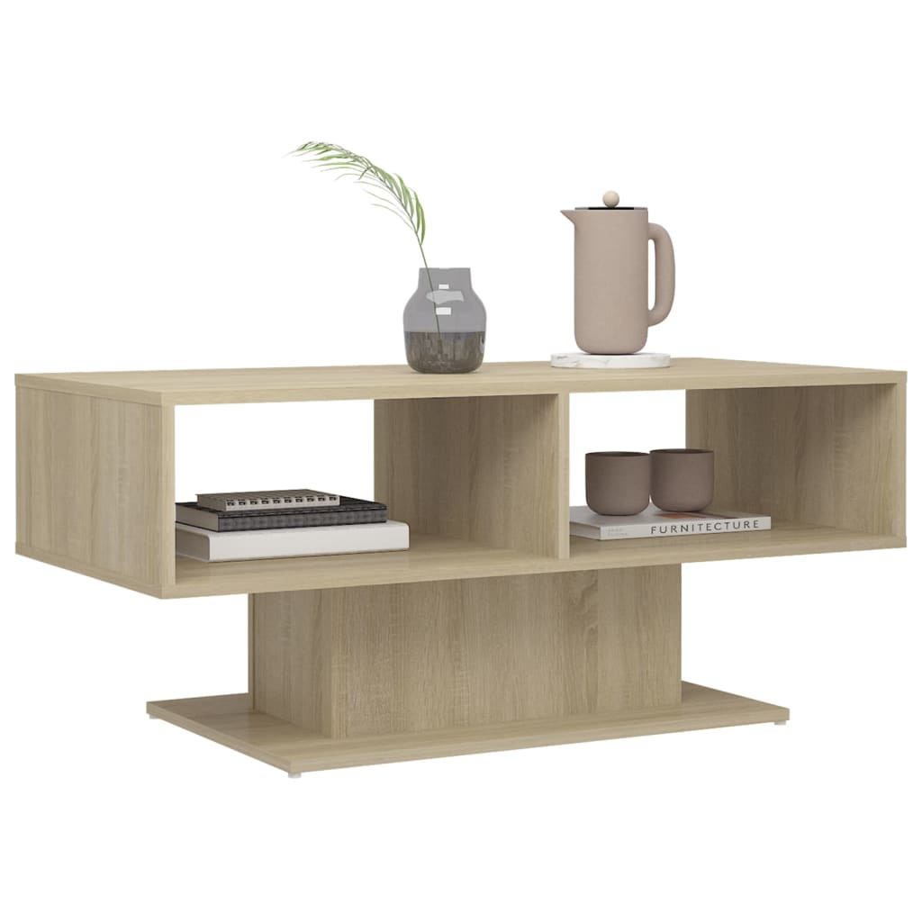 Couchtisch Sonoma-Eiche 103,5x50x44,5 cm Holzwerkstoff - Pazzar.ch