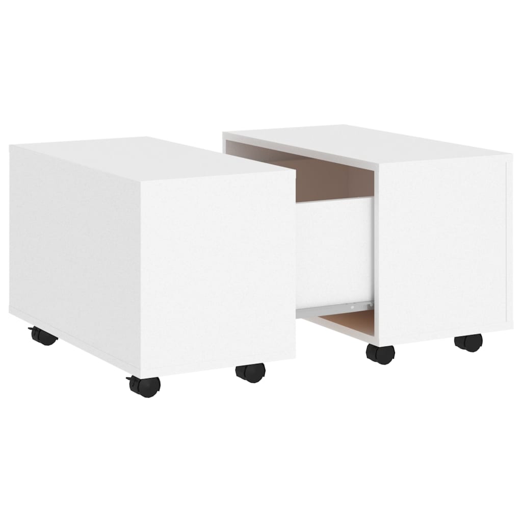 Couchtisch Weiß 60x60x38 cm Holzwerkstoff - Pazzar.ch