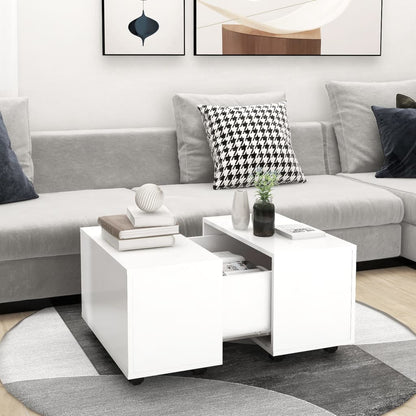 Couchtisch Weiß 60x60x38 cm Holzwerkstoff - Pazzar.ch