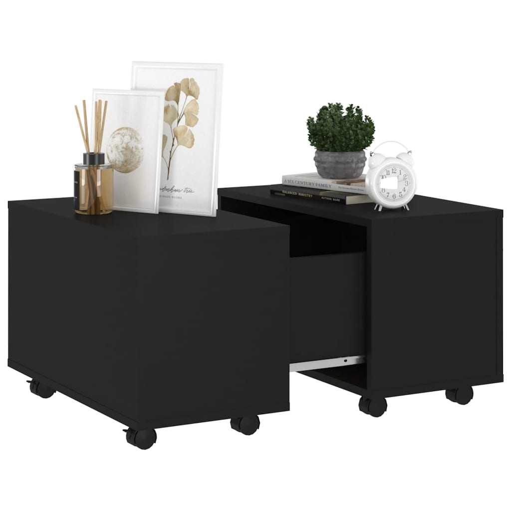 Couchtisch Schwarz 60x60x38 cm Holzwerkstoff - Pazzar.ch