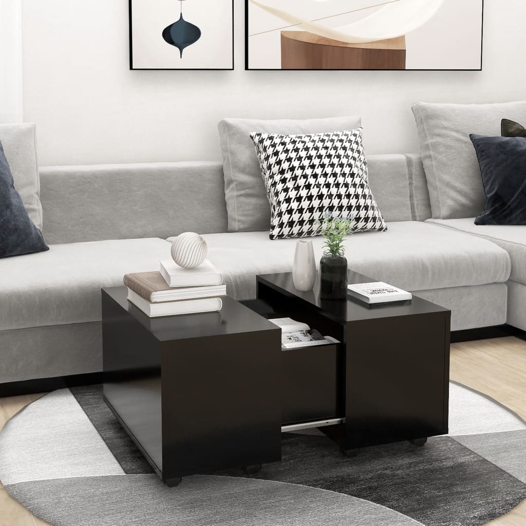 Couchtisch Schwarz 60x60x38 cm Holzwerkstoff - Pazzar.ch
