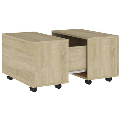 Couchtisch Sonoma-Eiche 60x60x38 cm Holzwerkstoff - Pazzar.ch