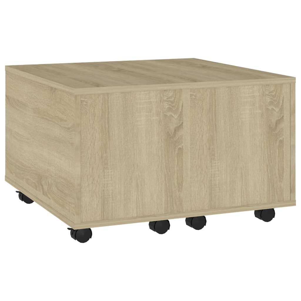 Couchtisch Sonoma-Eiche 60x60x38 cm Holzwerkstoff - Pazzar.ch