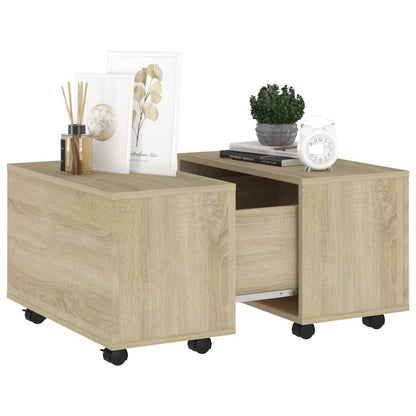 Couchtisch Sonoma-Eiche 60x60x38 cm Holzwerkstoff - Pazzar.ch