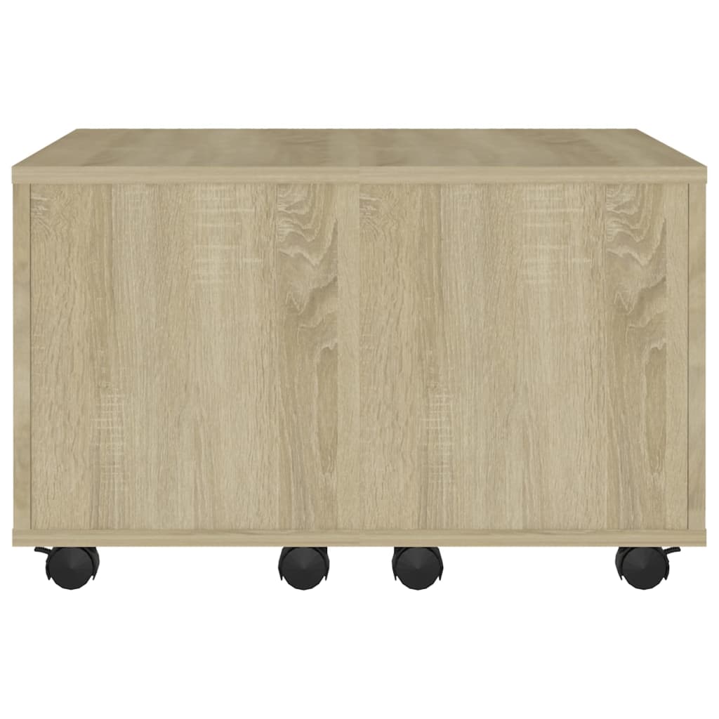 Couchtisch Sonoma-Eiche 60x60x38 cm Holzwerkstoff - Pazzar.ch