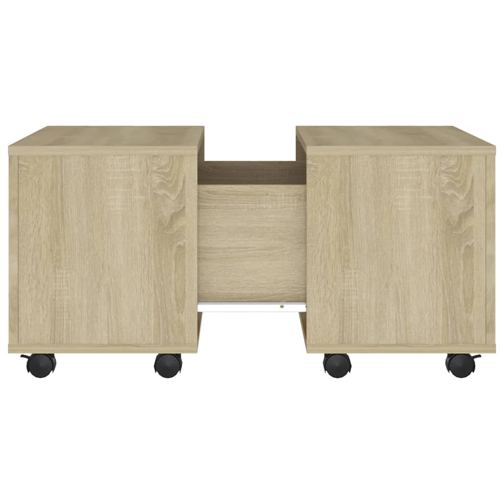 Couchtisch Sonoma-Eiche 60x60x38 cm Holzwerkstoff - Pazzar.ch