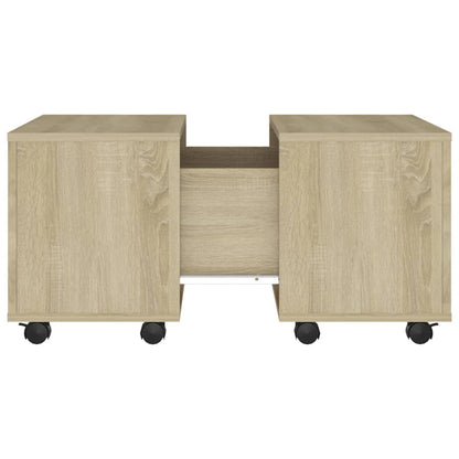 Couchtisch Sonoma-Eiche 60x60x38 cm Holzwerkstoff - Pazzar.ch