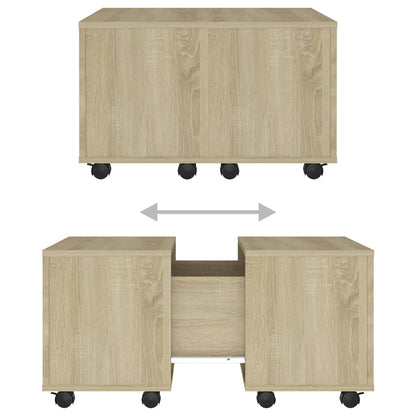 Couchtisch Sonoma-Eiche 60x60x38 cm Holzwerkstoff - Pazzar.ch