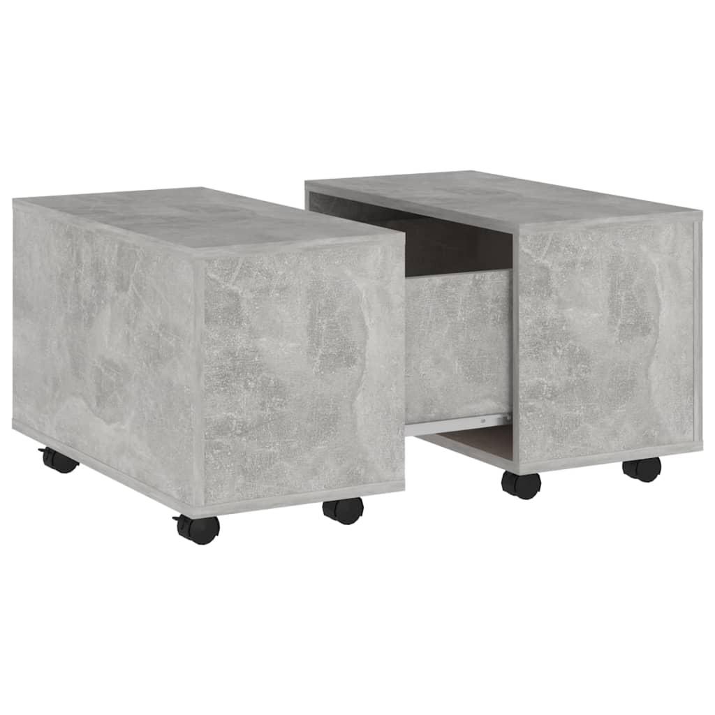 Couchtisch Betongrau 60x60x38 cm Holzwerkstoff - Pazzar.ch
