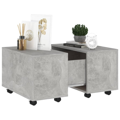 Couchtisch Betongrau 60x60x38 cm Holzwerkstoff - Pazzar.ch