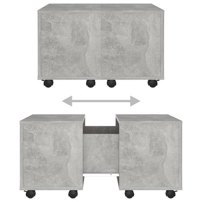 Couchtisch Betongrau 60x60x38 cm Holzwerkstoff - Pazzar.ch
