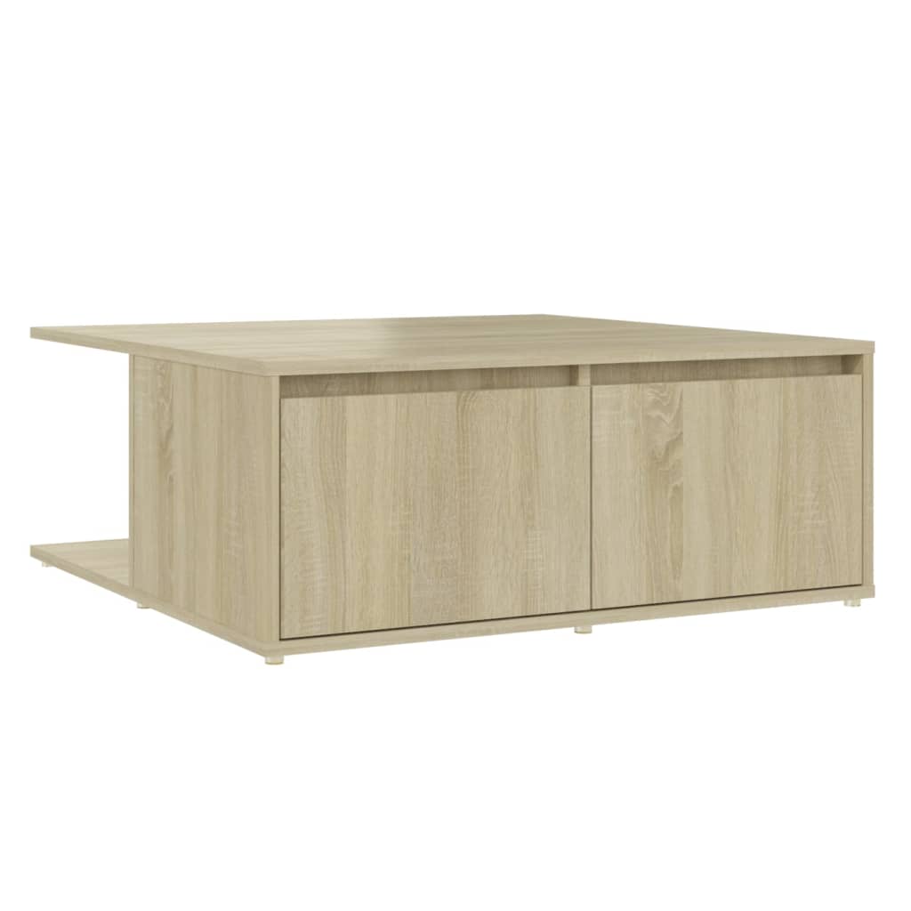 Couchtisch Sonoma-Eiche 80x80x31 cm Holzwerkstoff - Pazzar.ch