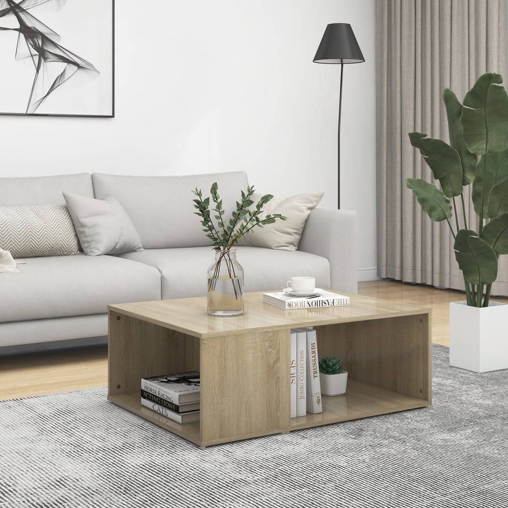 Couchtisch Sonoma-Eiche 90x67x33 cm Holzwerkstoff - Pazzar.ch