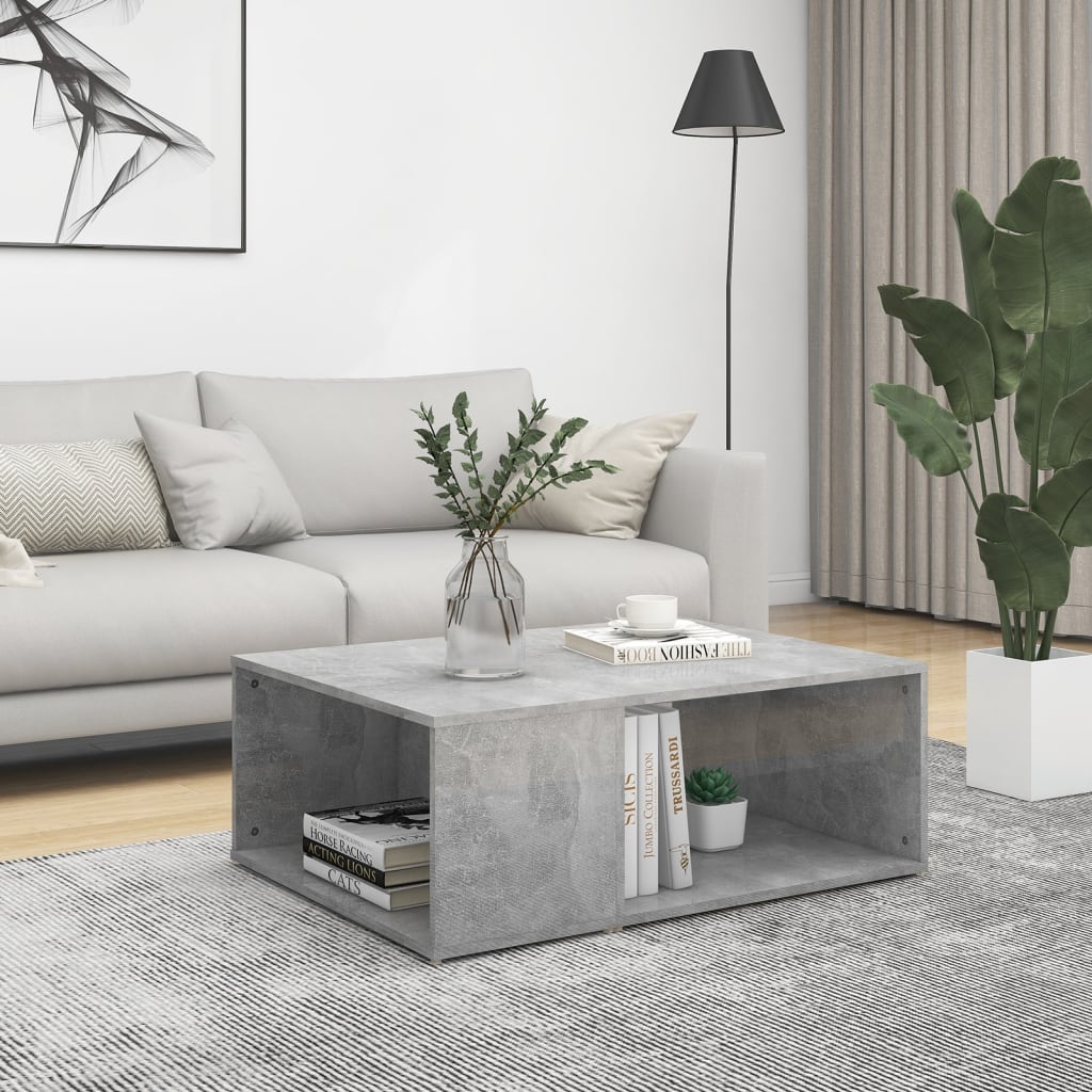 Couchtisch Betongrau 90x67x33 cm Holzwerkstoff - Pazzar.ch