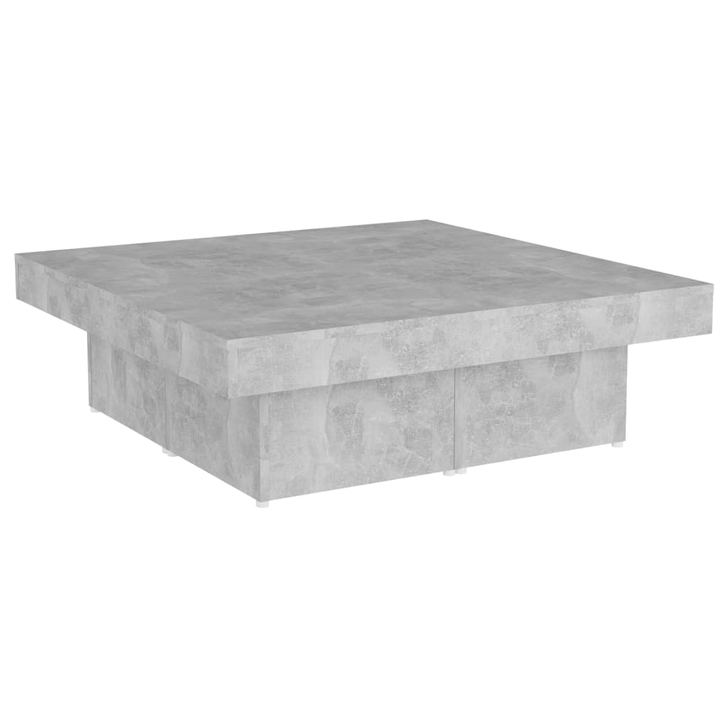 Couchtisch Betongrau 90x90x28 cm Holzwerkstoff - Pazzar.ch
