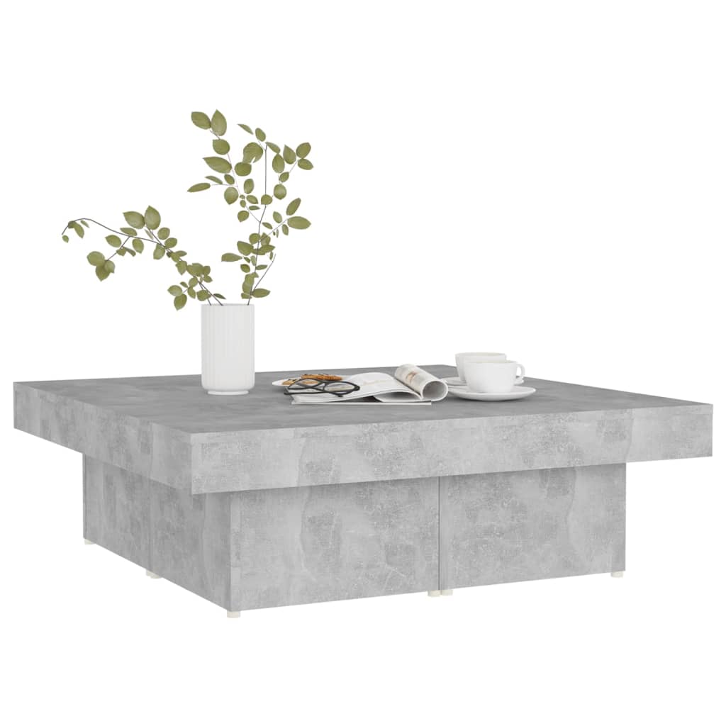 Couchtisch Betongrau 90x90x28 cm Holzwerkstoff - Pazzar.ch