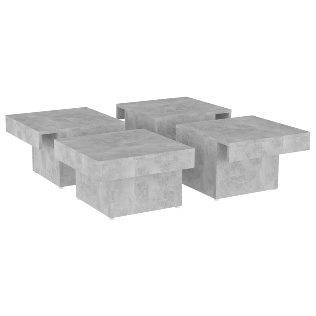 Couchtisch Betongrau 90x90x28 cm Holzwerkstoff - Pazzar.ch