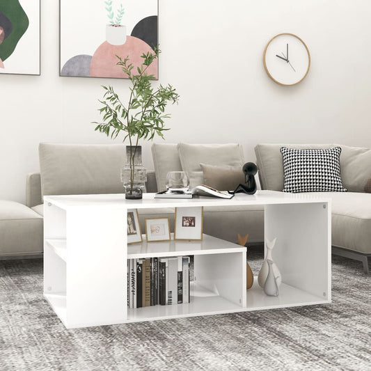 Couchtisch Weiß 100x50x40 cm Holzwerkstoff - Pazzar.ch
