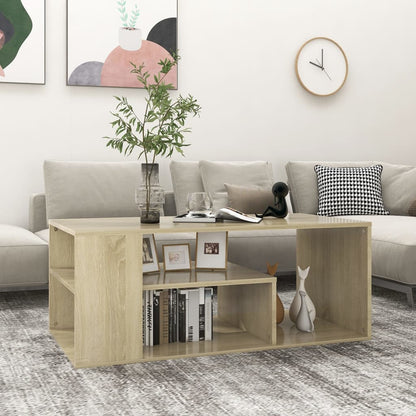 Couchtisch Sonoma-Eiche 100x50x40 cm Holzwerkstoff - Pazzar.ch