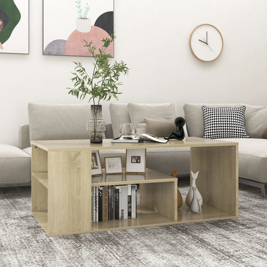 Couchtisch Sonoma-Eiche 100x50x40 cm Holzwerkstoff - Pazzar.ch