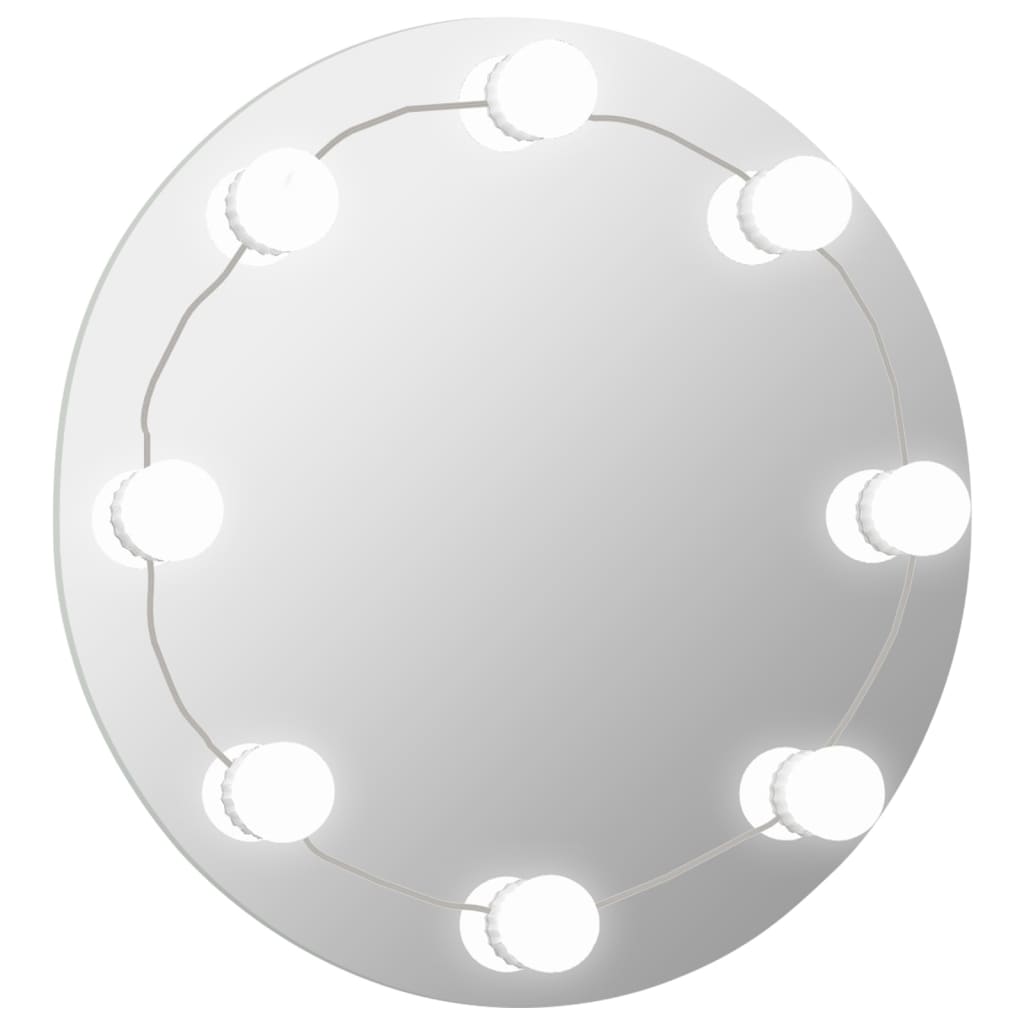 Wandspiegel mit LED-Beleuchtung Rund Glas - Pazzar.ch