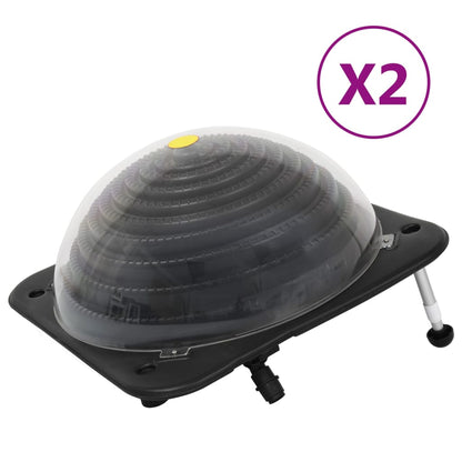 Solarkugel Poolheizung 2 Stk. 75x75x36 cm HDPE Aluminium - Pazzar.ch