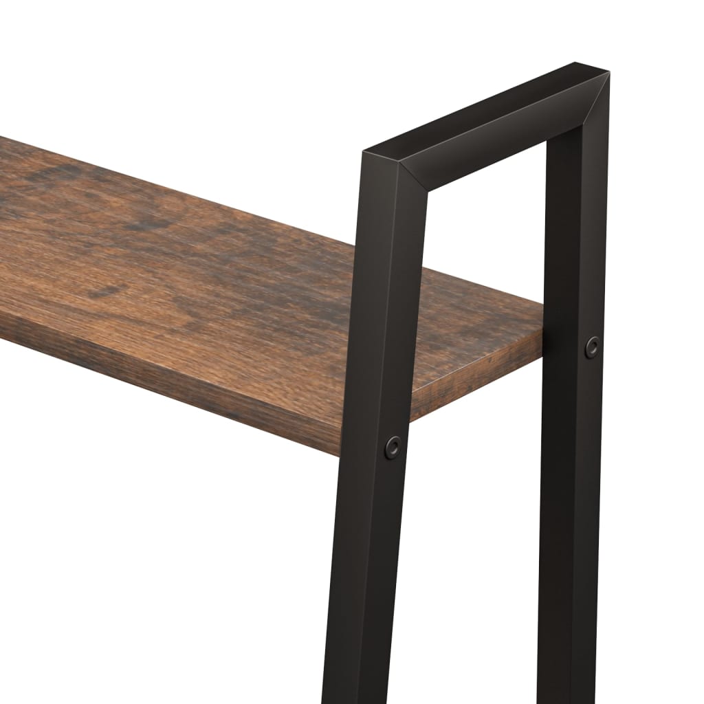 Standregal 4 Böden Dunkelbraun und Schwarz 56x35x140 cm - Pazzar.ch