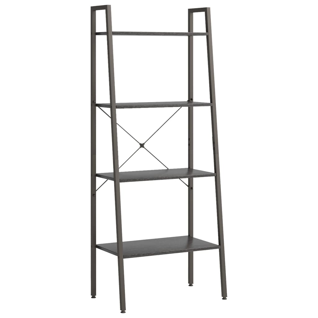 Standregal mit 4 Böden Schwarz 56x35x140 cm - Pazzar.ch