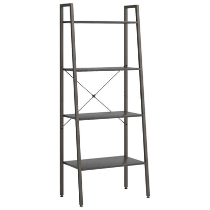 Standregal mit 4 Böden Schwarz 56x35x140 cm - Pazzar.ch